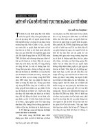 Một số vấn đề về thủ tục thi hành án tử hình ppt