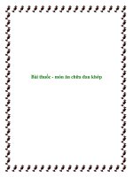 Bài thuốc - món ăn chữa đau khớp doc