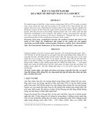 ĐẤT VÀ NGƯỜI NAM BỘ QUA MỘT SỐ TRUYỆN NGẮN CỦA ANH ĐỨC potx