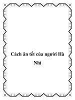 Cách ăn tết của người Hà Nhì pot