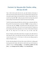 Facebook ''''ép'''' dùng giao diện Timeline: những điều bạn cần biết pdf