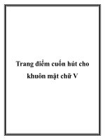 Trang điểm cuốn hút cho khuôn mặt chữ V docx