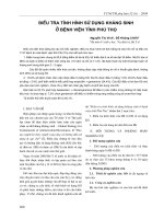 Điều tra tình hình sử dụng kháng sinh ở bệnh viện tỉnh Phú Thọ pdf