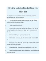 25 niềm vui nhỏ làm ta thêm yêu cuộc đời potx