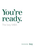You’ r e ready. The Ivey MBA pptx