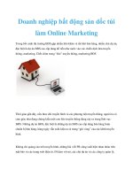 Doanh nghiệp bất động sản dốc túi làm Online Marketing doc
