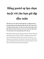 Hồng pastel sự lựa chọn tuyệt vời cho bạn gái dịp đầu xuân pot