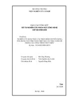 NGHIÊN CỨU KHOA HỌC CÔNG NGHỆ Tên đề tài: “NGHIÊN CỨU KHAI THÁC CÁC PHẦN MỀM CHUYÊN DỤNG, ỨNG DỤNG VÀO TÍNH TOÁN THIẾT KẾ CẦU TRỤC CHÂN DÊ TRONG CÁC CÔNG TRÌNH THUỶ ĐIỆN” doc