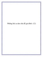 Những bài ca dao chủ đề mái ấm gia đình pptx