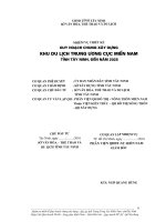 Quy hoạch chung xây dựng khu du lịch trung ương cục Việt Nam tỉnh Tây Ninh, đến năm 2025 doc