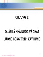QUẢN LÝ CHẤT LƯỢNG TRONG XÂY DỰNG CƠ BẢN - CHƯƠNG 2 ppt