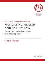 A SPECIALLY COMMISSIONED REPORT NAVIGATING HEALTH AND SAFETY LAW pot
