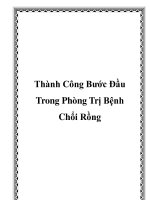 Thành Công Bước Đầu Trong Phòng Trị Bệnh Chổi Rồng pptx