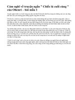 Cảm nghĩ về truyện ngắn  ” Chiếc lá cuối cùng ” của Ohenri – bài mẫu 1