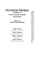 numerical recipes in fortran 77 2nd ed. vol 1