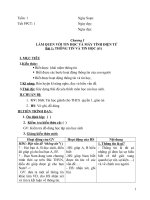 Giáo án tin học tuyển lớp 6 số 1