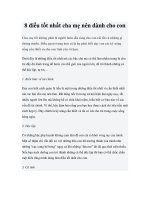 8 điều tốt nhất cha mẹ nên dành cho con ppt