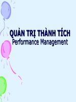 Quản trị thành tích ppt