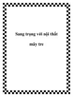 Sang trọng với nội thất mây tre ppt
