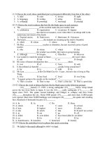 Đề Thi Thử Vào Lớp 10 Tiếng Anh 2013 - Phần 1 - Đề 15 pot