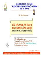HSE - SỨC KHỎE, AN TOÀN & MÔI TRƯỜNG CÔNG NGHIỆP - CHƯƠNG 2 docx