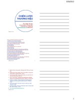 Chương 1 chiến lược thương hiệu