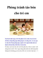Phòng tránh táo bón cho trẻ em docx