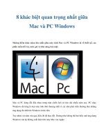 8 khác biệt quan trọng nhất giữa Mac và PC Windows docx