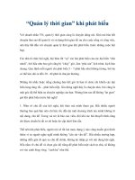 “Quản lý thời gian” khi phát biểu potx