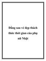 Đằng sau vẻ đẹp thách thức thời gian của phụ nữ Nhật ppt