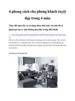 4 phong cách cho phòng khách tuyệt đẹp trong 4 mùa doc