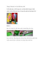 Trang trí bàn học với các kiểu hoa xinh pot