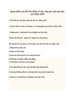 Quan điểm của Hồ Chí Minh về việc công tác mặt trận dân tộc thống nhất potx