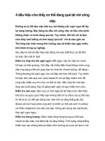 4 dấu hiệu cho thấy cơ thể đang quá tải với công việc pdf