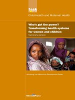 Who’s got the power? Transforming health systems for women and children pot
