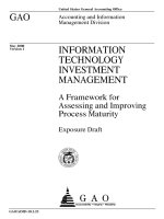 A Framework for Assessing and Improving Process Maturity Exposure Draft doc