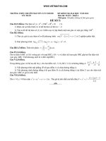 Đề thi thử Toán ĐH năm 2013 Đề số 2 docx