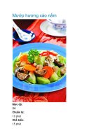 Mướp hương xào nấm doc