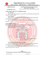 ĐỀ THI TUYỂN SINH ĐẠI HỌC NĂM 2013 MÔN: NGỮ VĂN potx