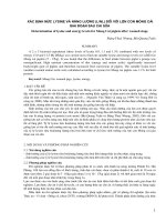 Xác định mức lysine và năng lượng (l/nl) đối với lợn con móng cái giai đoạn sau cai sữa pdf