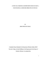 a study on awareness and implementation of csr in a multinational companies operating in vietnam