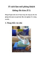 15 cách làm mới phòng khách không tốn kém (P.1) docx