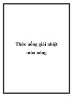 Thức uống giải nhiệt mùa nóng pptx