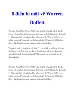8 điều bí mật về Warren Buffett ppt