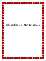 Nấm xào thập cẩm – Món chay hấp dẫn pot