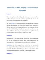 Top 5 công cụ miễn phí giúp sao lưu ảnh trên Instagram pdf