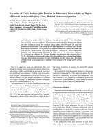 Variation of Chest Radiographic Patterns in Pulmonary Tuberculosis by Degree of Human Immunodeficiency Virus–Related Immunosuppression pot