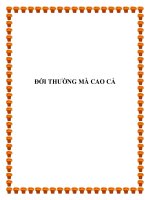 ĐỜI THƯỜNG MÀ CAO CẢ docx