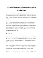IPTV khẳng định chỗ đứng trong ngành truyền hình pot