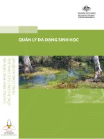 QUẢN LÝ ĐA DẠNG SINH HỌC pdf
